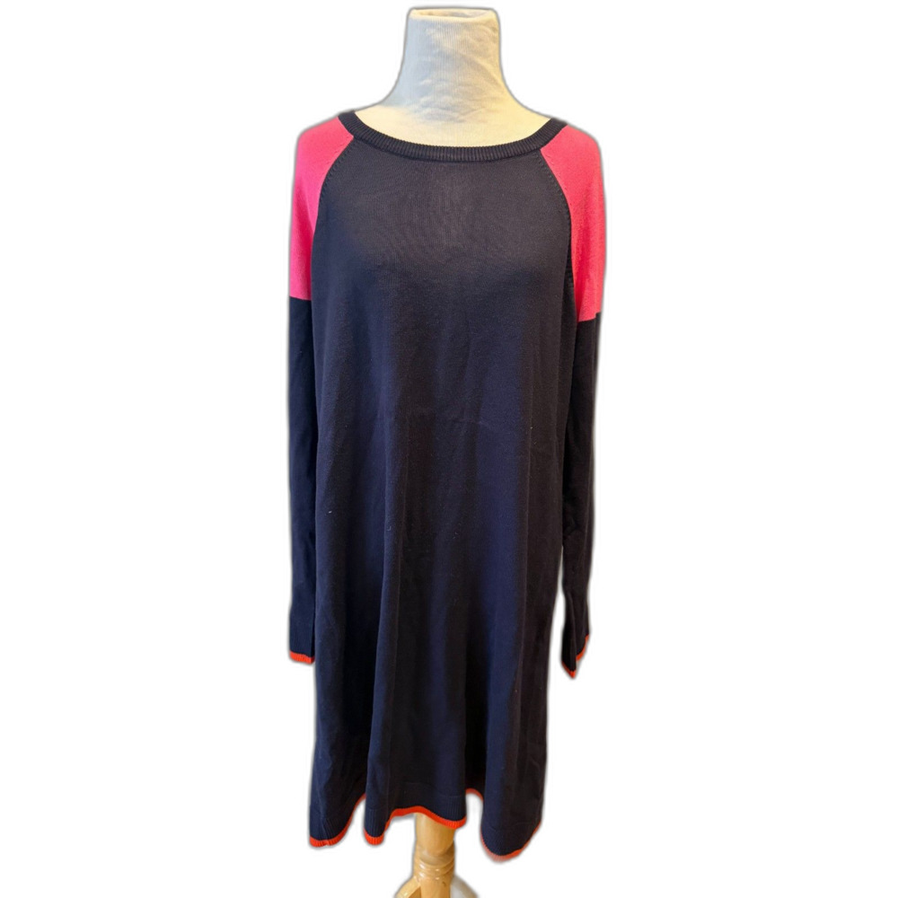 XL Eliza J blue long sleeve sweater dress
